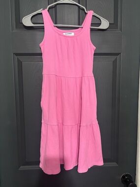 Old Navy Girls' Pink Ribbed Tank Dress